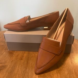 FrancoSarto Cognac Leather Loafer w/ Tags